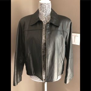 Black Leather Jacket by Zebra